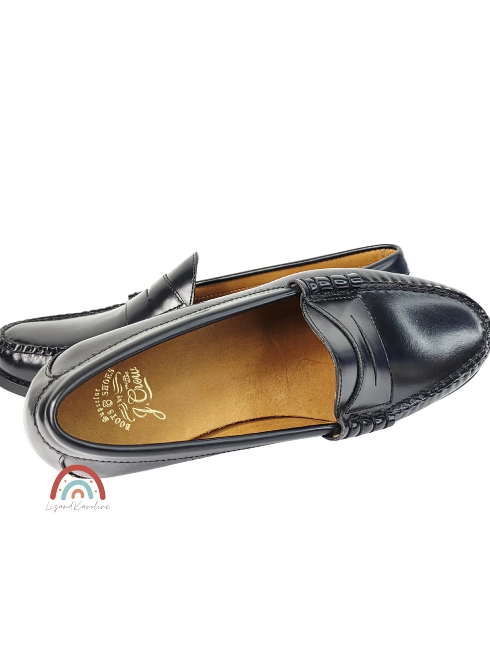 New! J. Crew Camden Leather Loafers Black 9.5